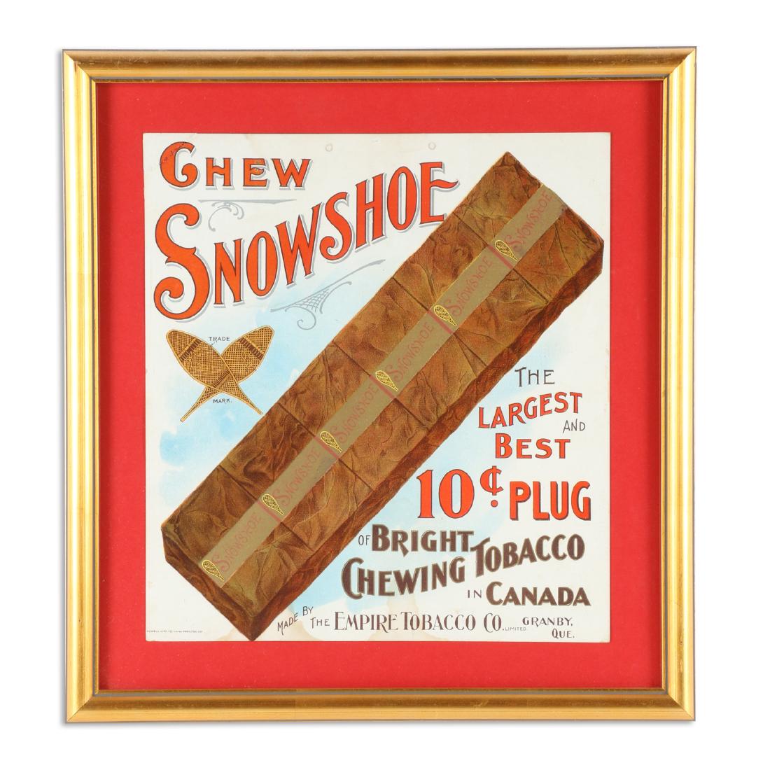 Snowshoe Tobacco Lithograph (1 of 5)