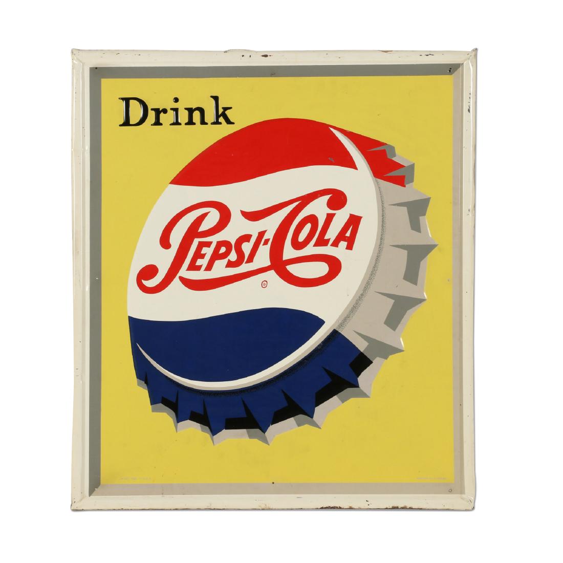Pepsi-Cola Tin Litho Sign (1 of 6)