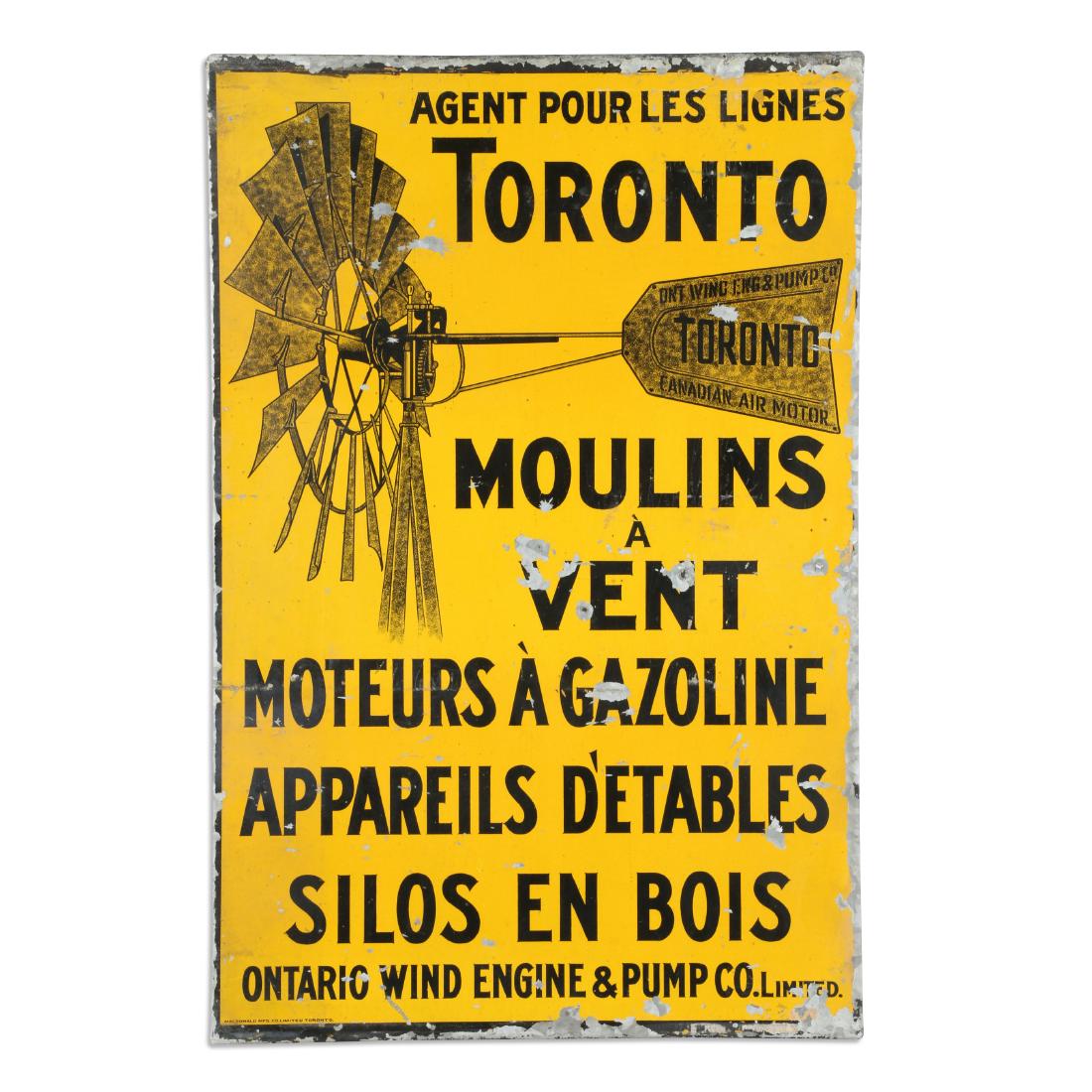 Toronto Wind Mills Tin Litho Sign (1 of 5)