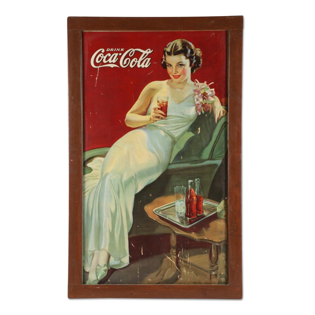 1936 Coca-Cola Cardboard Poster (1 of 6)