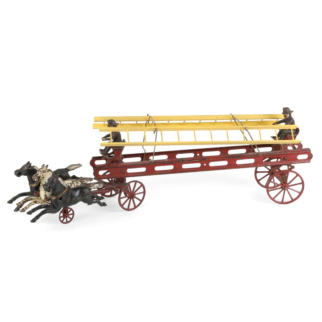 Cast Iron Fire Wagon Toy (1 of 8)