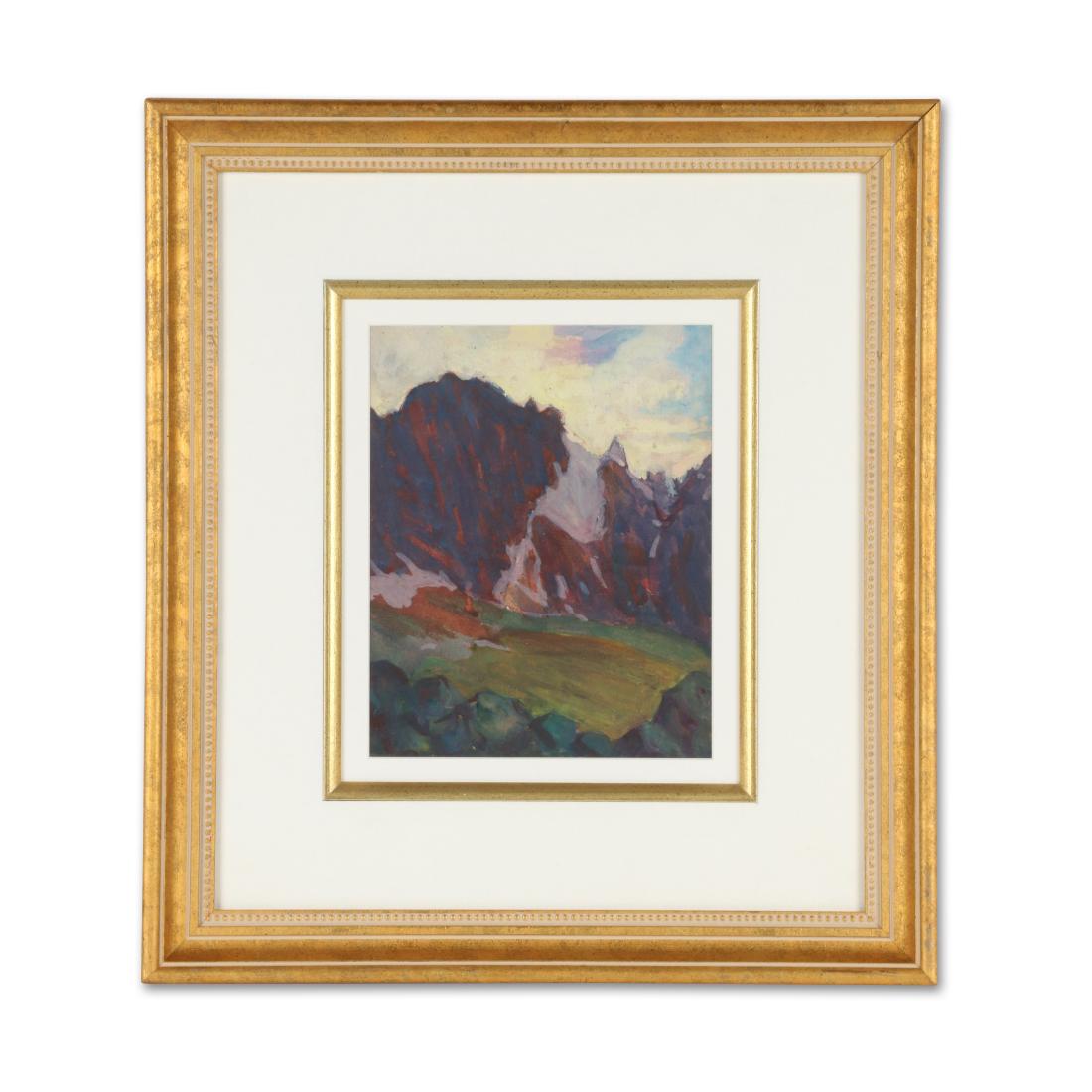 Mitchell, Thomas Wilberforce (1879-1958), Watercolour: Canadian. One of a pair of watercolours offered in the current sale. These were completed by Mitchell during a Western Canadian tour sponsored by Canadian Pacific Railway. Mitchell, Thomas Wilberforce