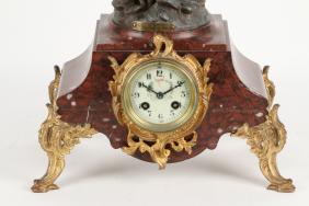 Figural Marble French Clock