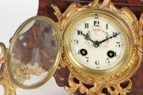 Figural Marble French Clock