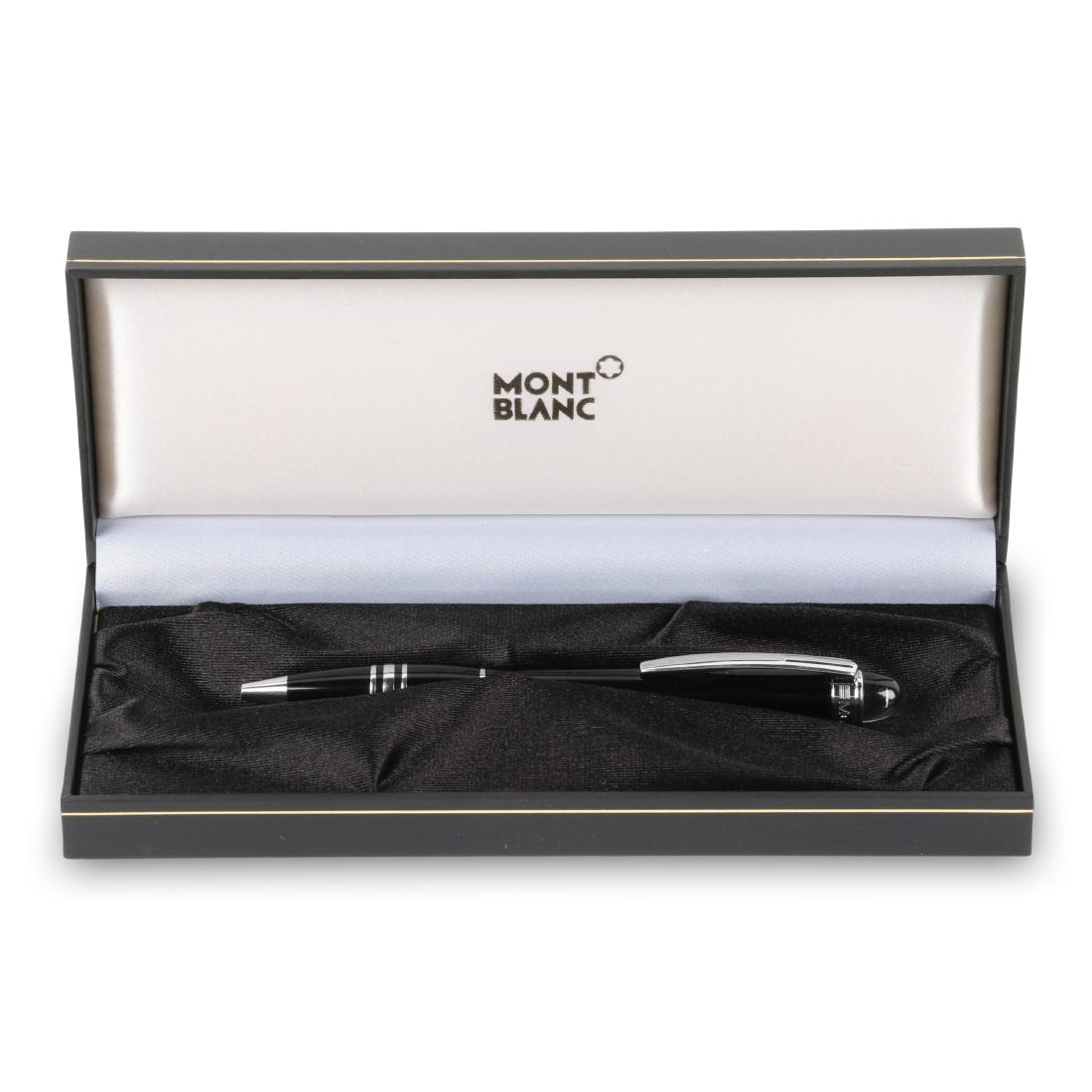 Montblanc Starwalker Ballpoint Pen: Includes clamshell presentation box. 5.25" x 0.5" x 0.5".