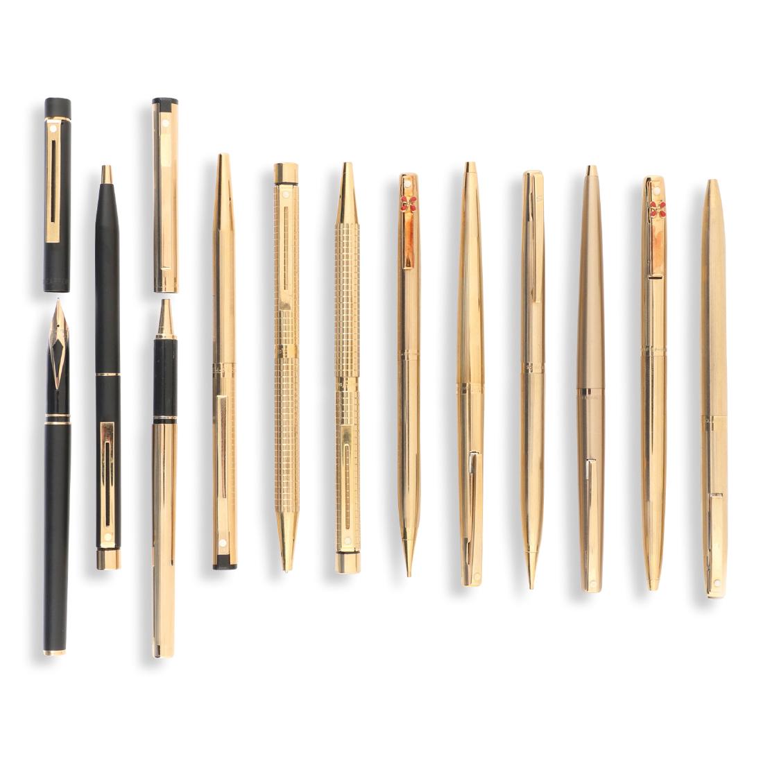 Sheaffer Gold Plated Sets & Assorted Pens (1 of 16)