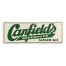 Canfield's Ginger Ale Tin Litho Sign