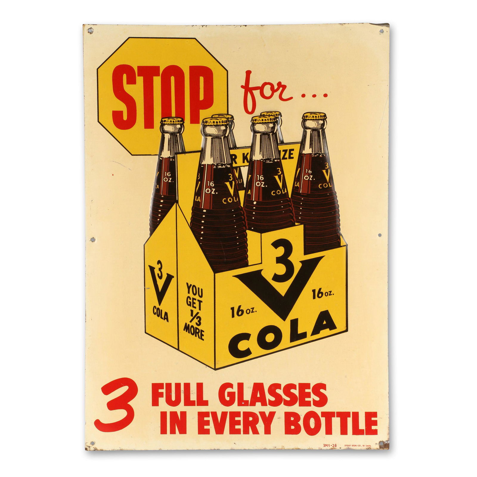 3V Cola Tin Litho Sign (1 of 6)
