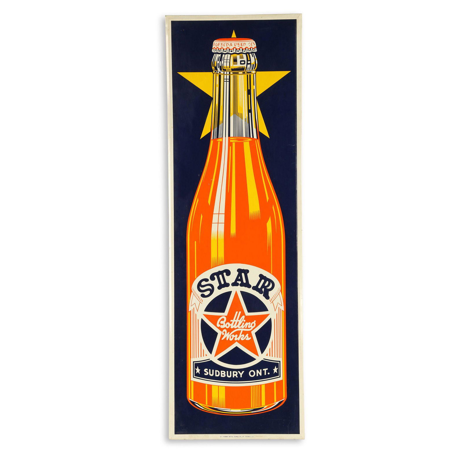 Star Beverages Tin Litho Sign (1 of 5)