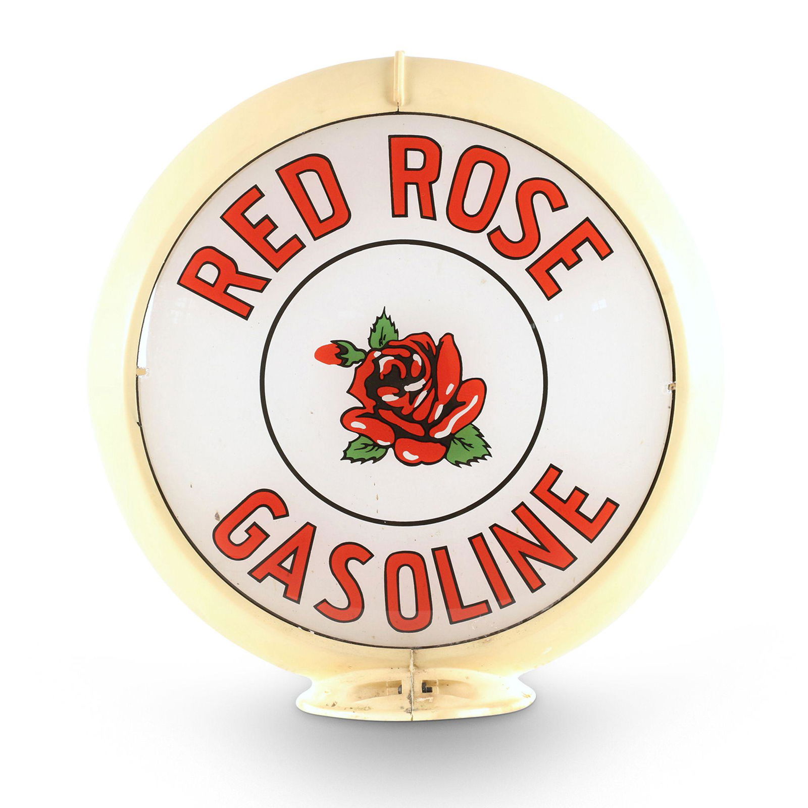 Red Rose Gas Pump Globe (1 of 9)