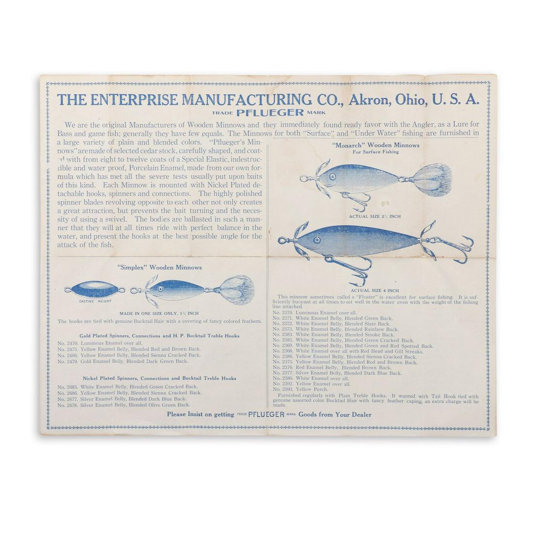Pflueger Enterprise Mfg Co. Box Catalog (1 of 6)