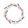 18K White Gold Diamond & Ruby Bracelet