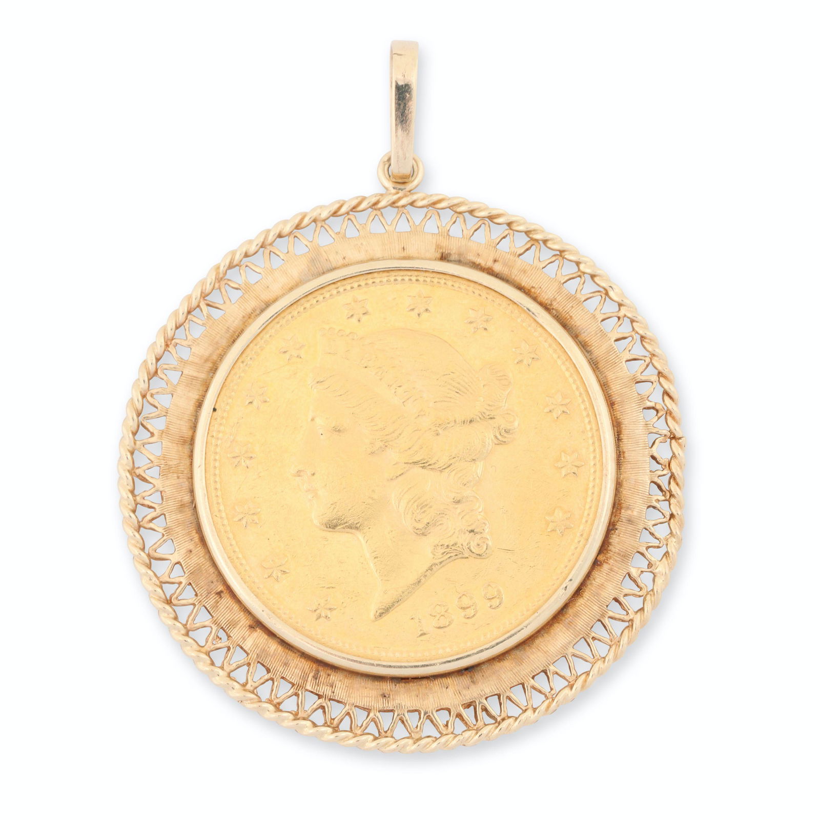 1899 Liberty Double Eagle Gold Coin Pendant (1 of 6)