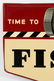 Fisk Tires Die-Cut Embossed Tin Sign - 2