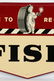 Fisk Tires Die-Cut Embossed Tin Sign - 4