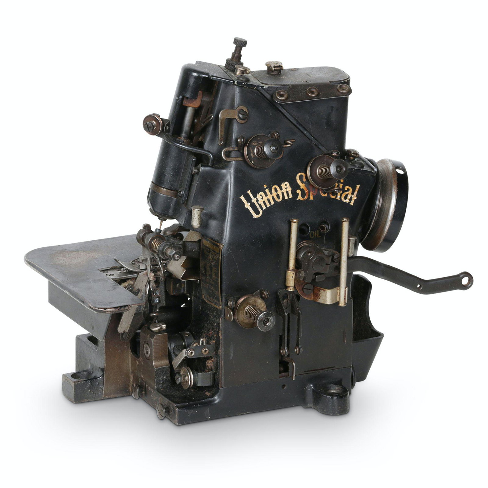Union Special Sewing Machine: American. 1900s. 12” x 7.5” x 10.25”H This machine is an industrial serger used in the garment industry. It was manufactured by the Union Special Machine Company of Chicago, USA. It 