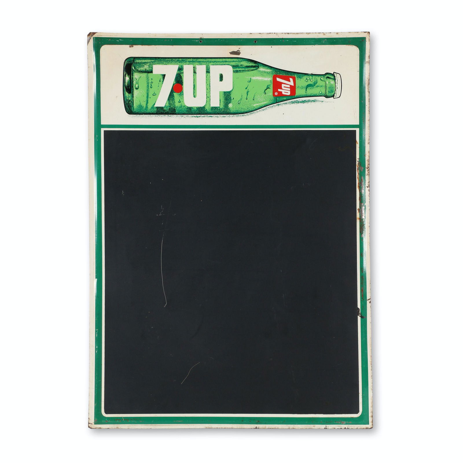 Seven-Up Tin Litho Calendar Sign (1 of 5)