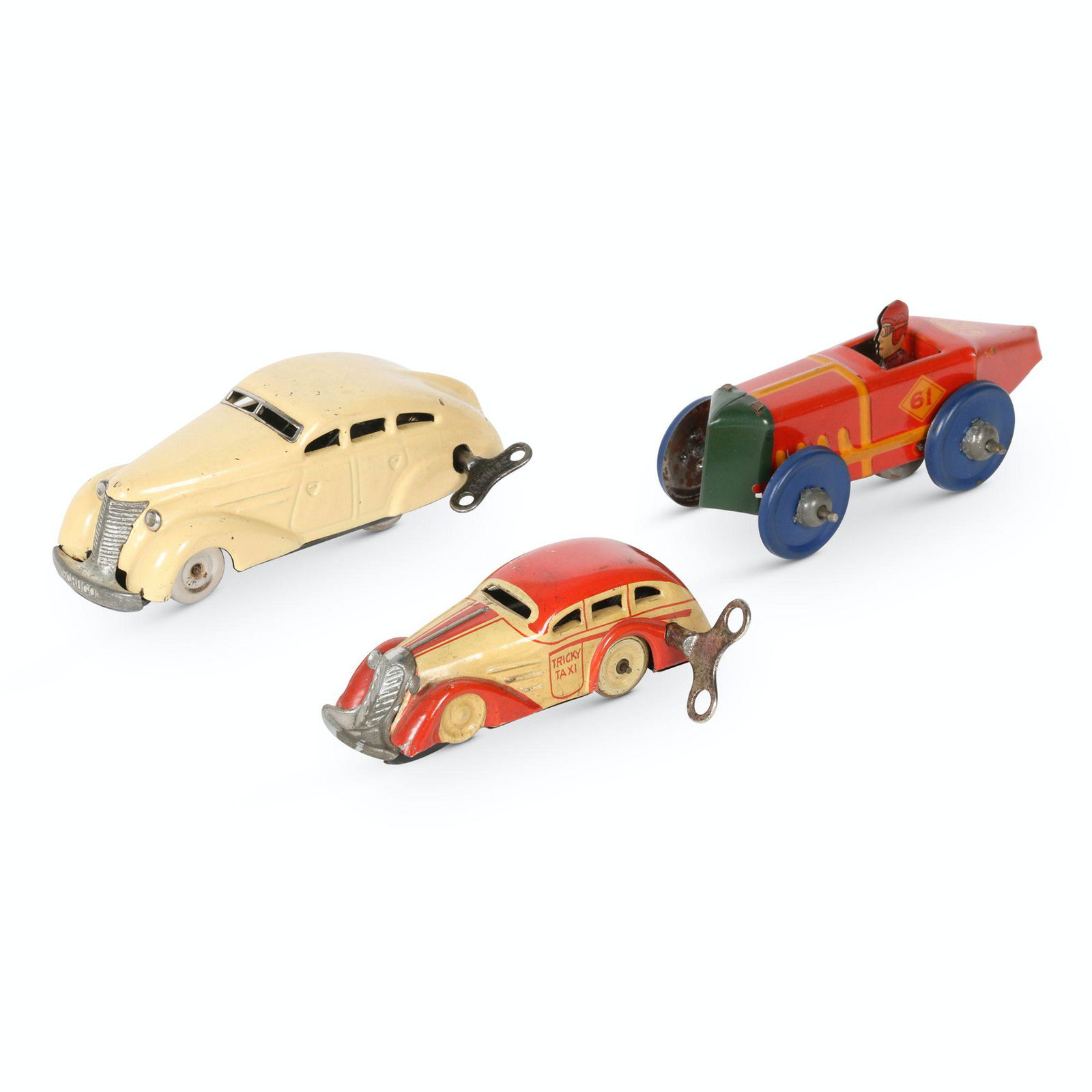 Marx & Schuco Tin Litho Toy Cars (1 of 8)