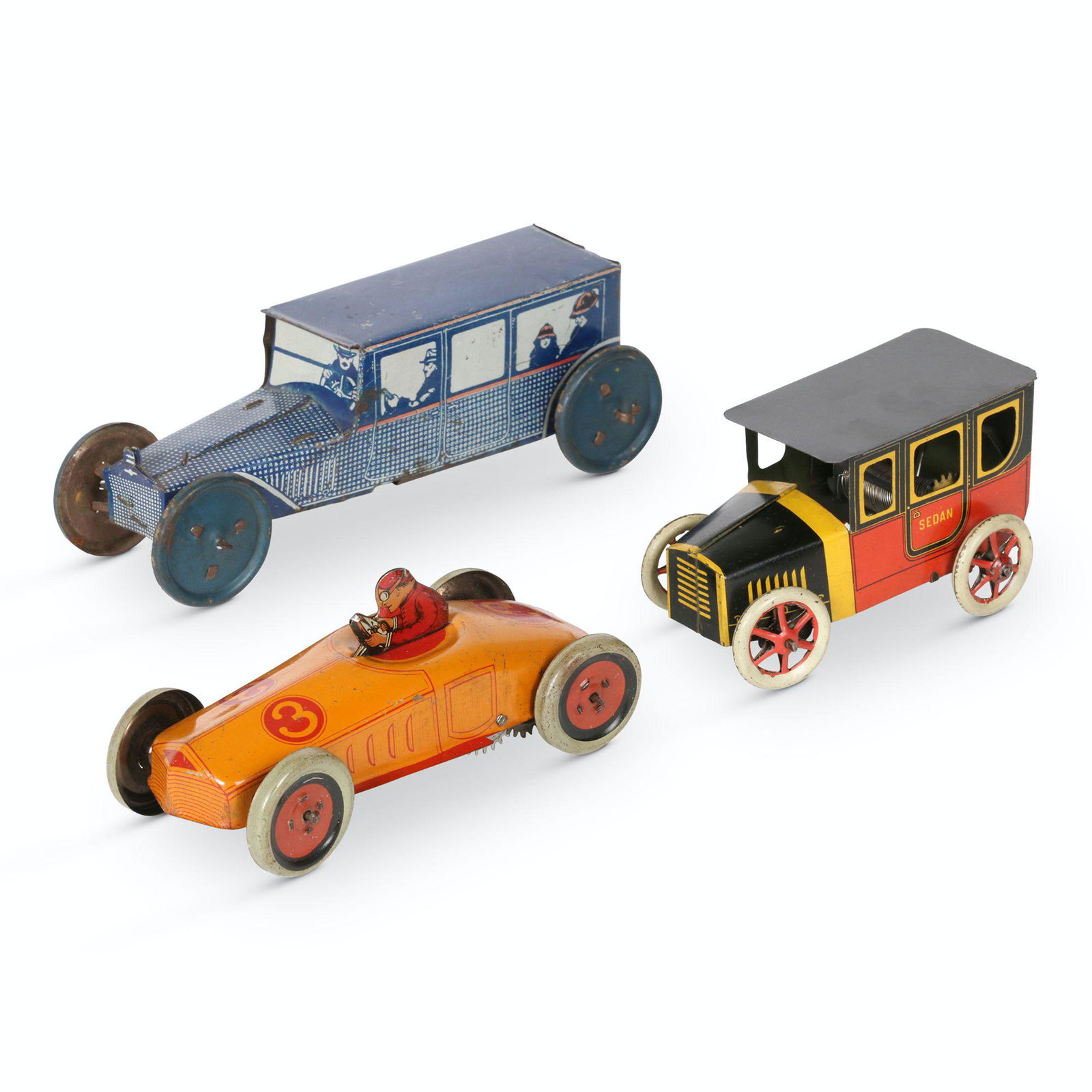 Chein & Mohawk Tin Litho Toy Cars (1 of 9)