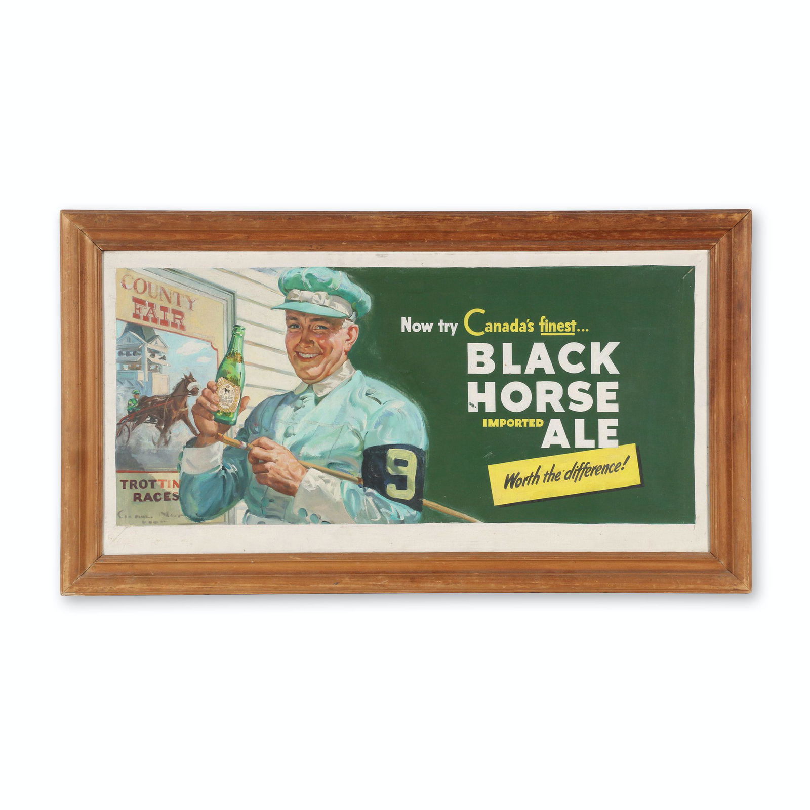 Black Horse Original Ad Illustration Art (1 of 8)