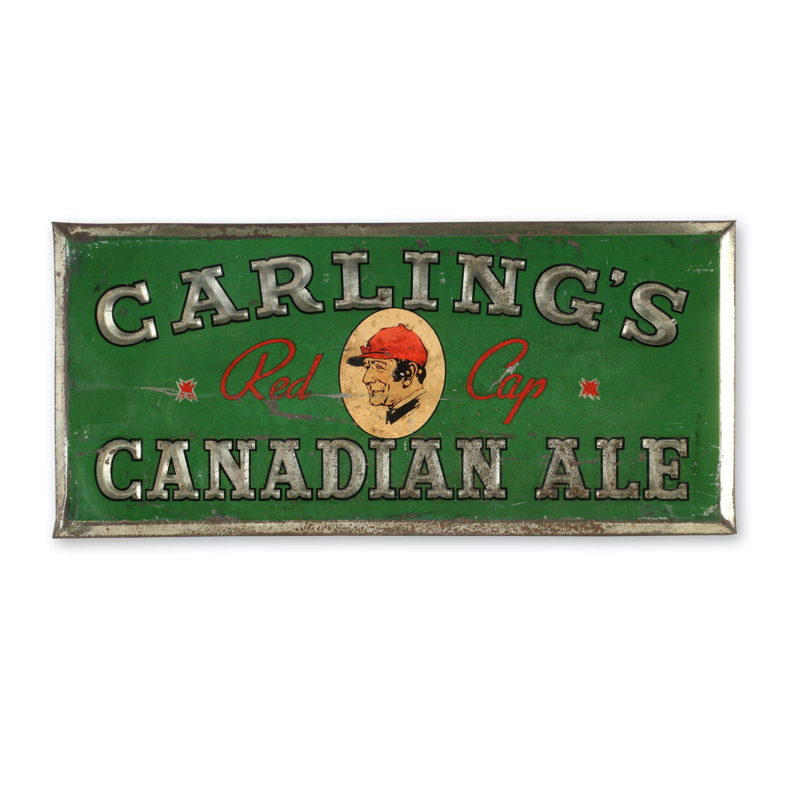 Carling's Canadian Ale Tin Litho Sign (1 of 4)