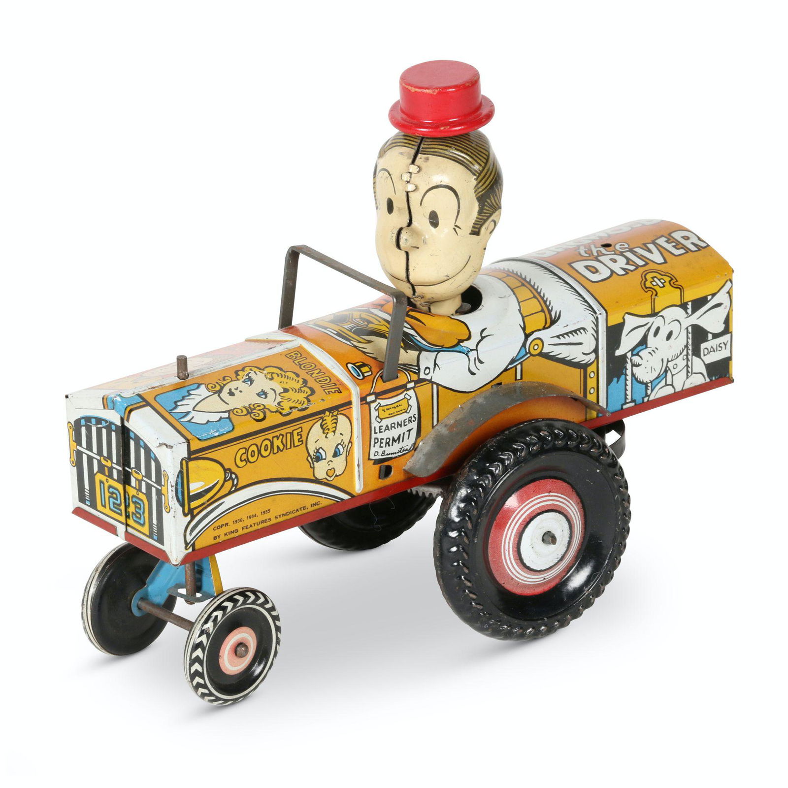 Marx "Dagwood the Driver" Tin Litho Car Toy (1 of 8)