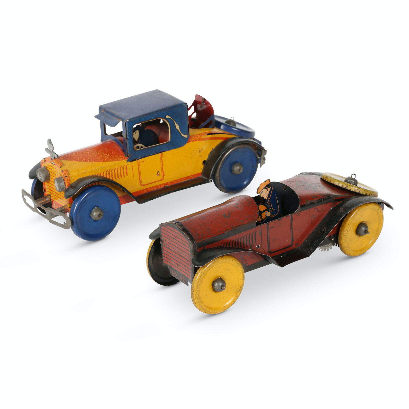 Marx Tin Litho Speedster & Coupe Toy Cars (1 of 8)