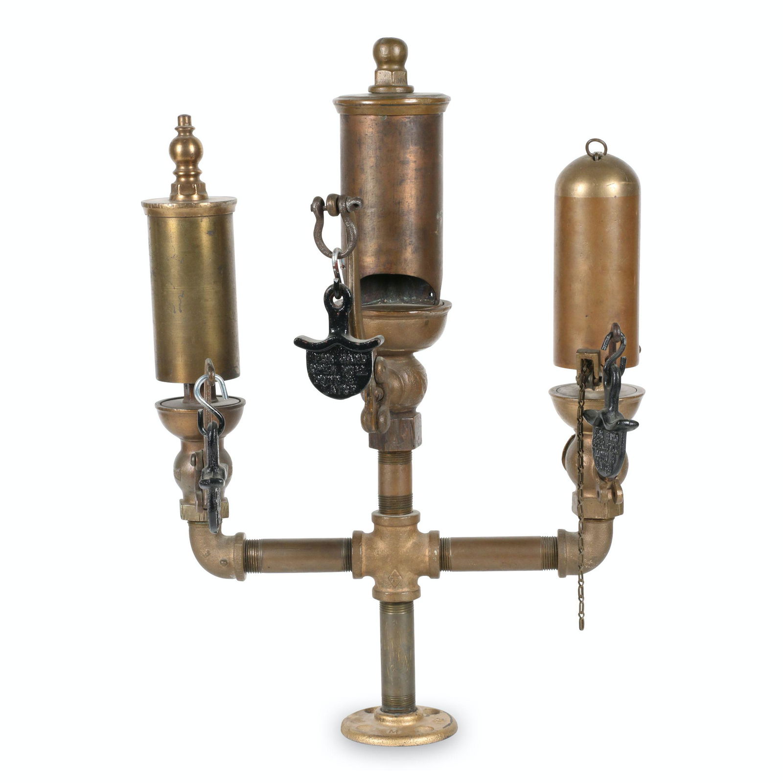 Stand of Brass Steam Whistles (1 of 7)