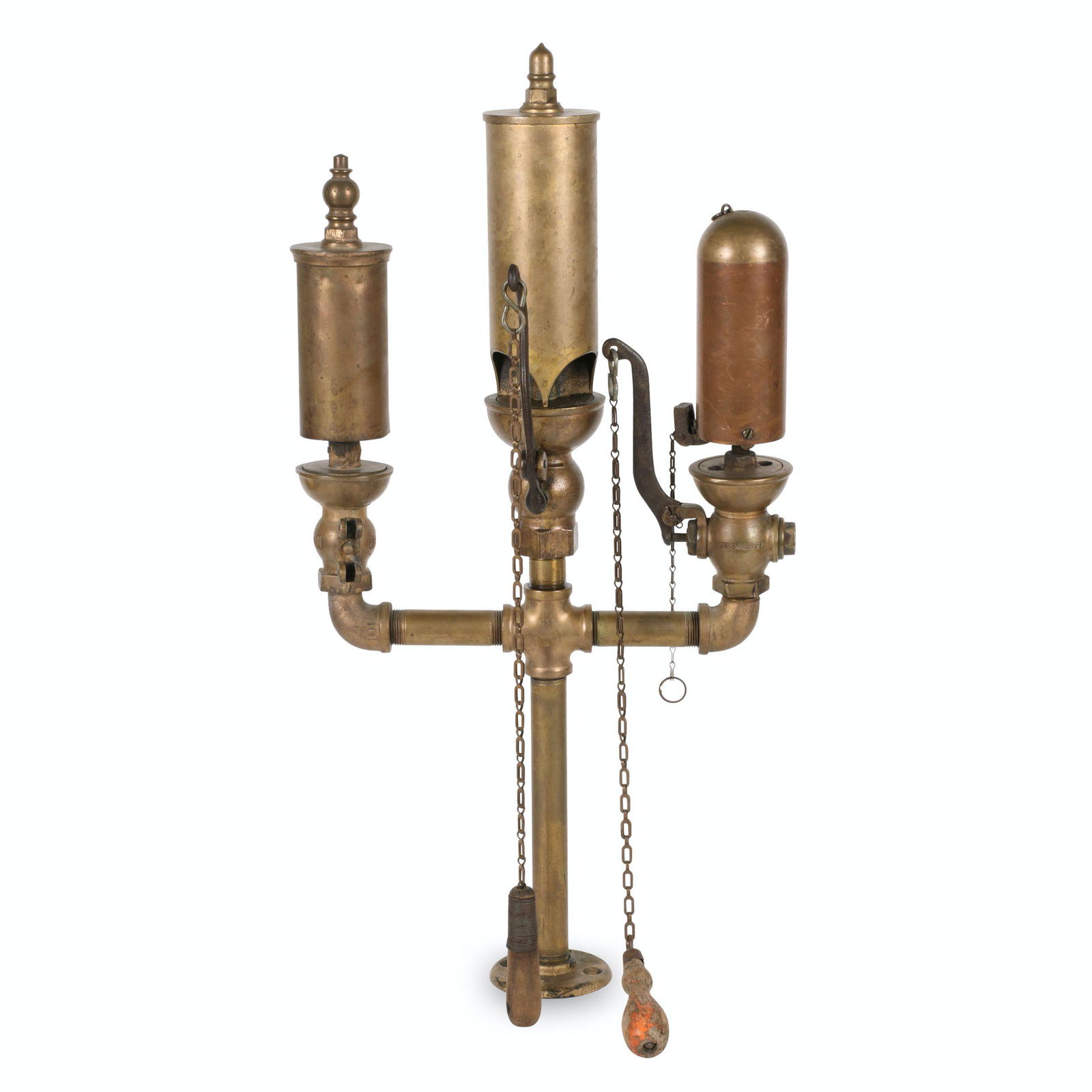 Stand of Brass Steam Whistles (1 of 8)
