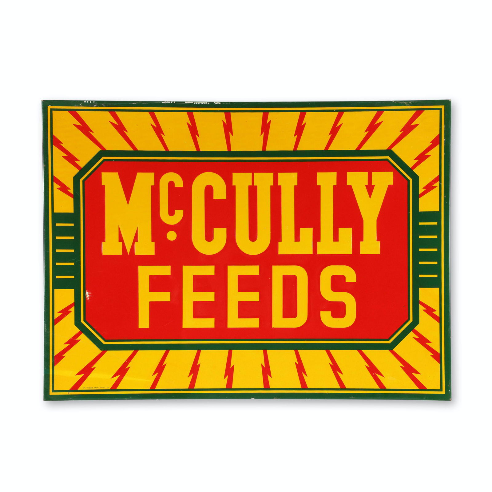 McCully Feeds Tin Litho Sign (1 of 5)
