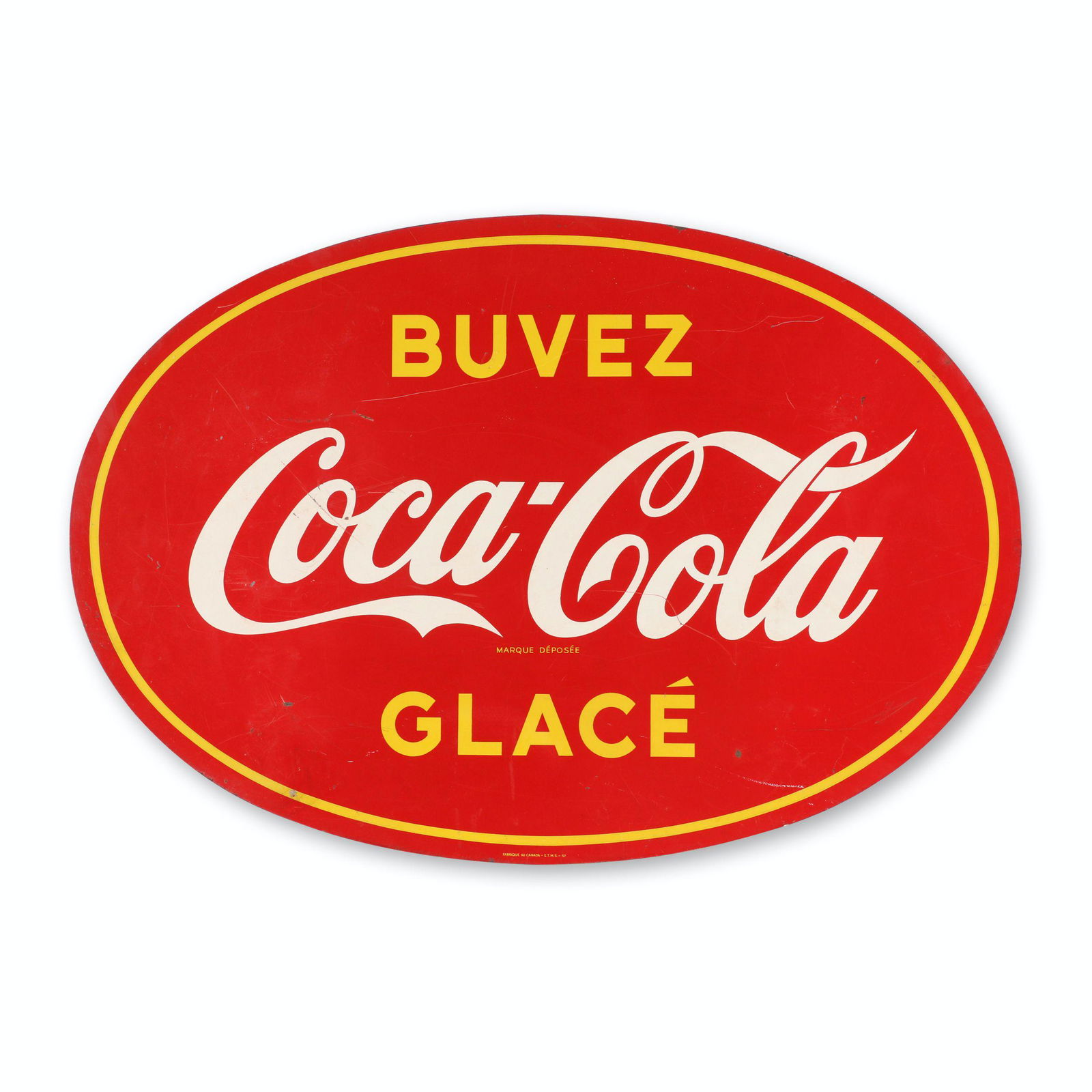 Coca-Cola Painted Metal Pole Sign (1 of 6)