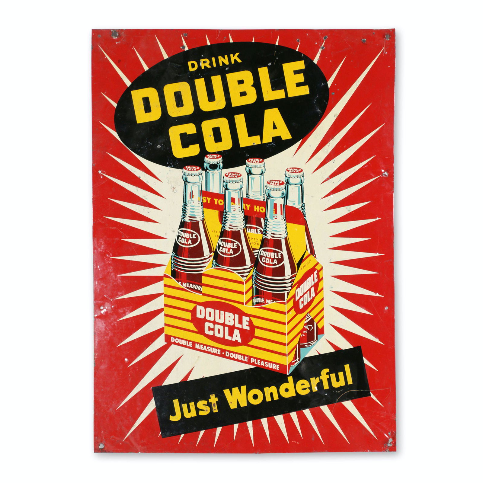 Double Cola Tin Litho Sign (1 of 5)