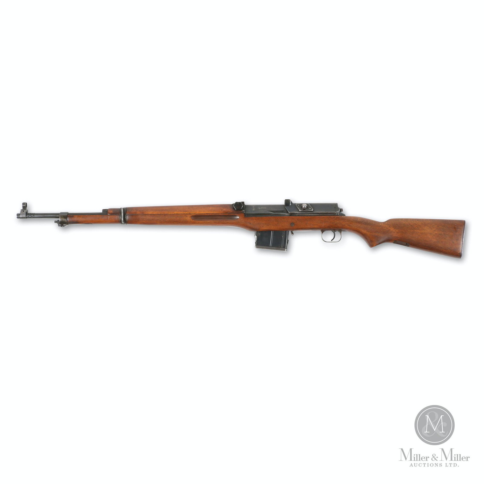 Carl Gustav 1943 AG M42B WWII-Era Rifle: Swedish. 1943. Oak, steel. 6.5 x 55" cartridge. 6 x 48" (l).