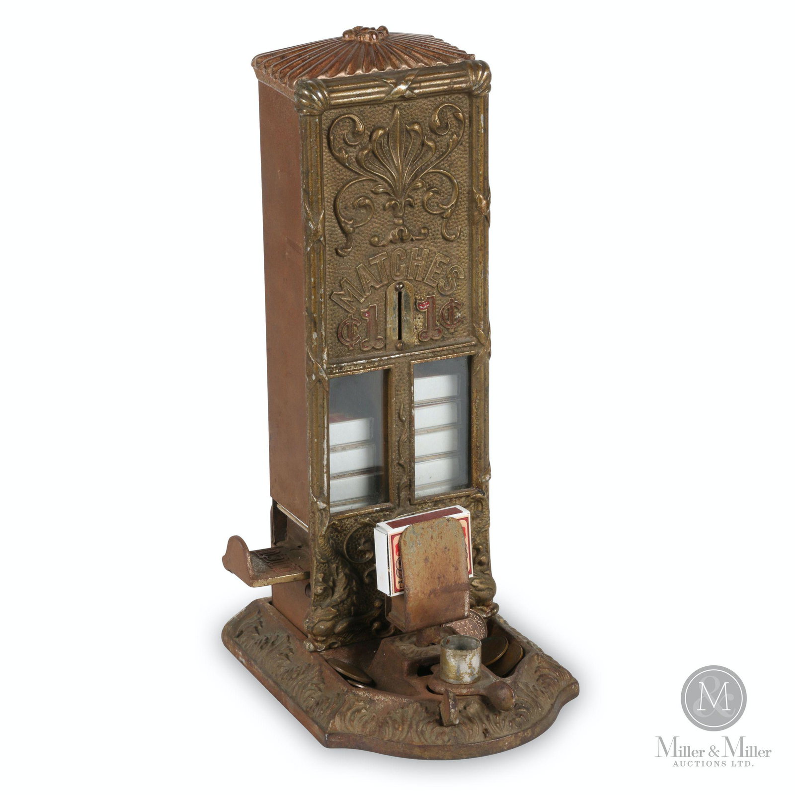Northwestern "Sellem" Match Vendor: American. 1910s. Includes cigar cutter feature. Original label with instructions within. 6 x 7.5 x 13.5". Functioning