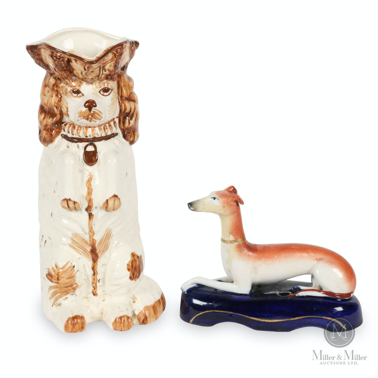 Staffordshire Dog Pitcher and Ink Stand (1 of 11)