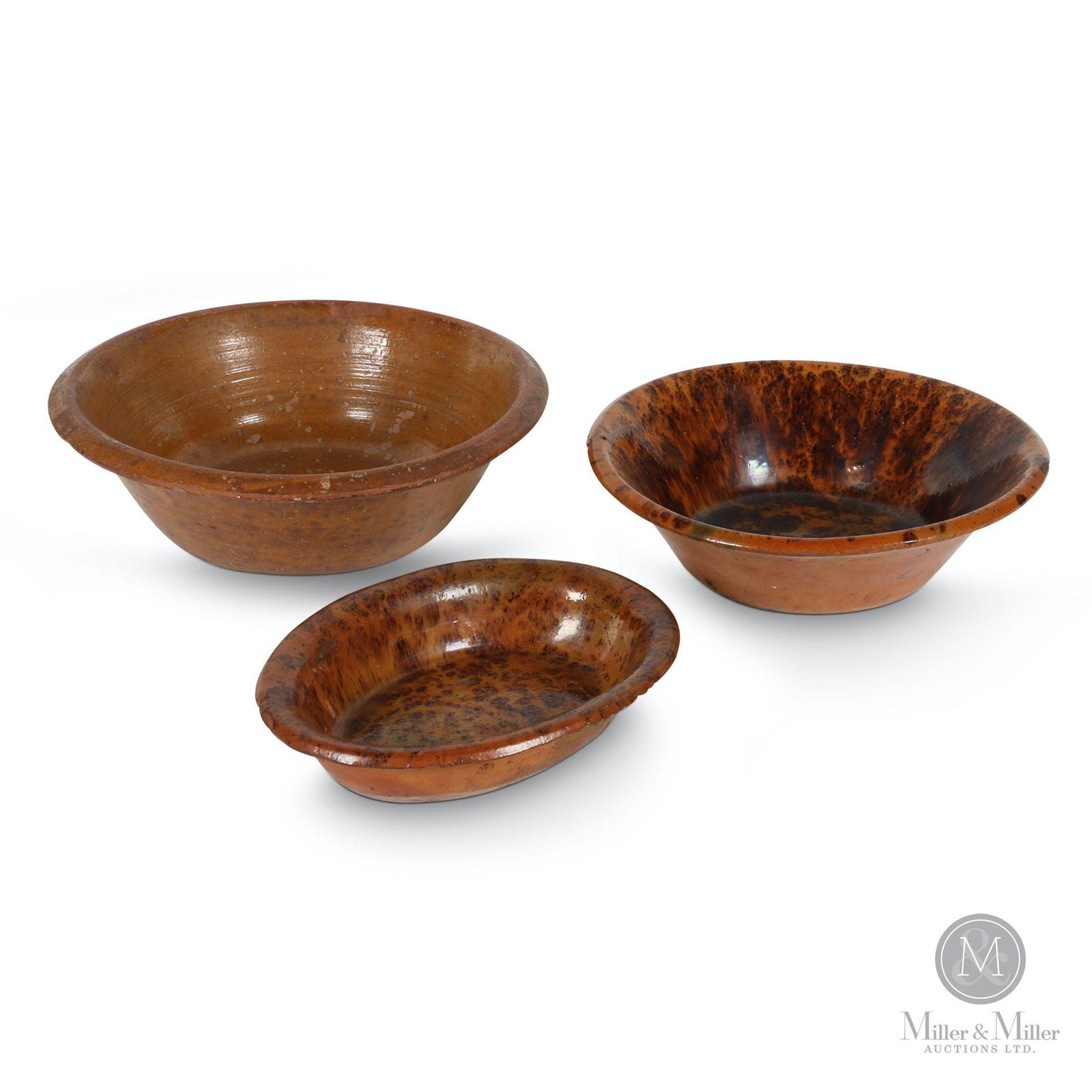 Redware Milk Pans & Baking Dish (1 of 11)