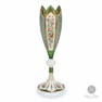 Bohemian Enamelled Cut Glass Vase