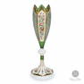 Bohemian Enamelled Cut Glass Vase