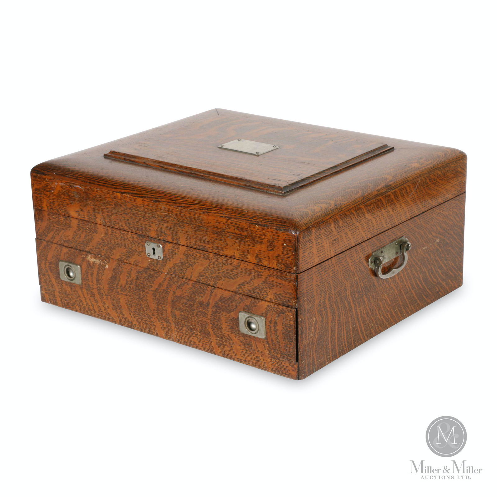 Quarter Sawn Oak Silver Chest (1 of 7)