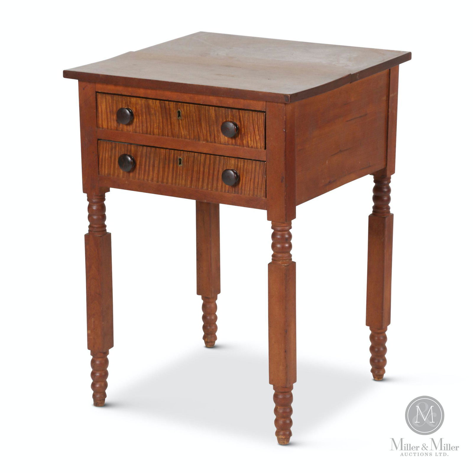 Two Drawer Cherry Lamp Table (1 of 6)