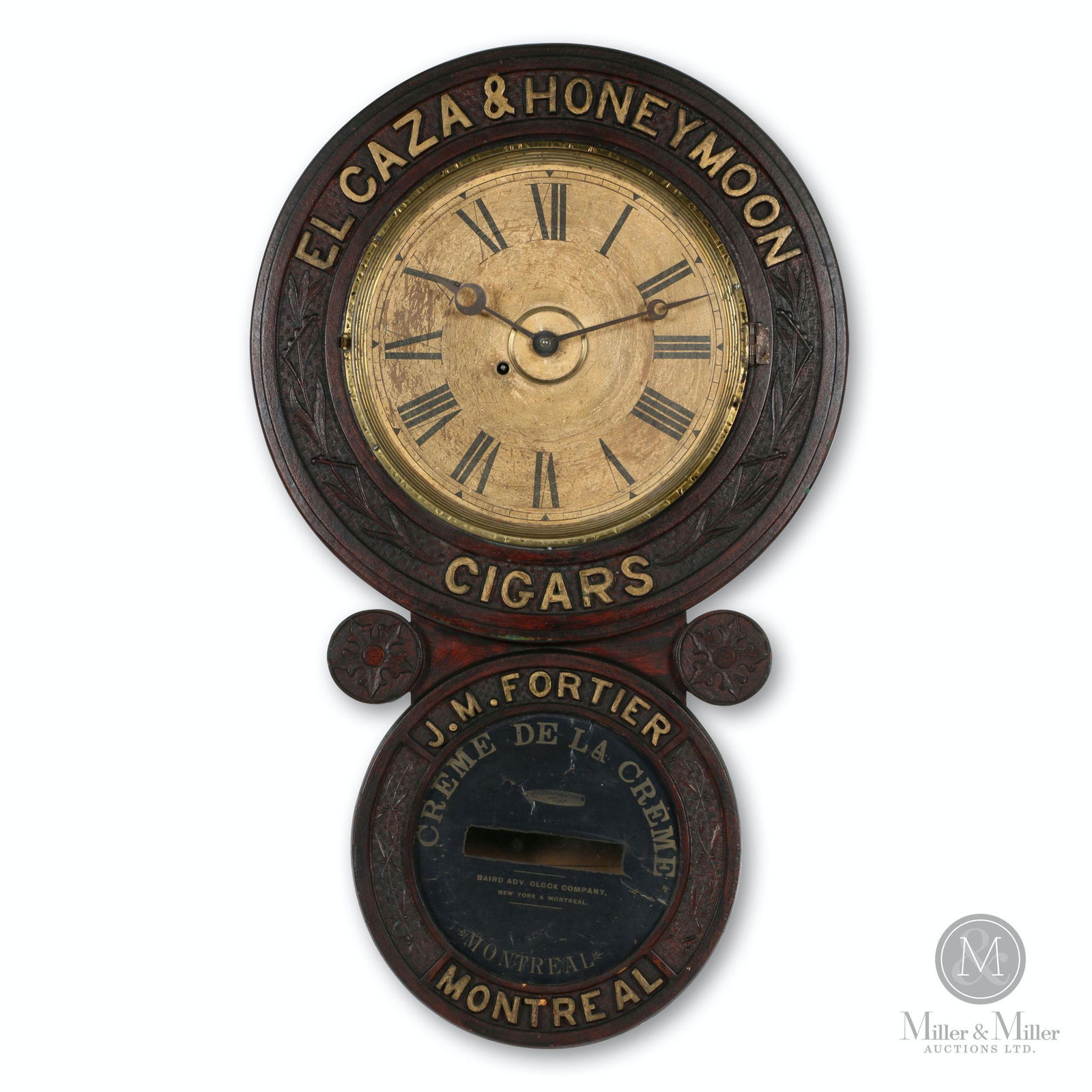 Baird Co. Advertising Wall Clock