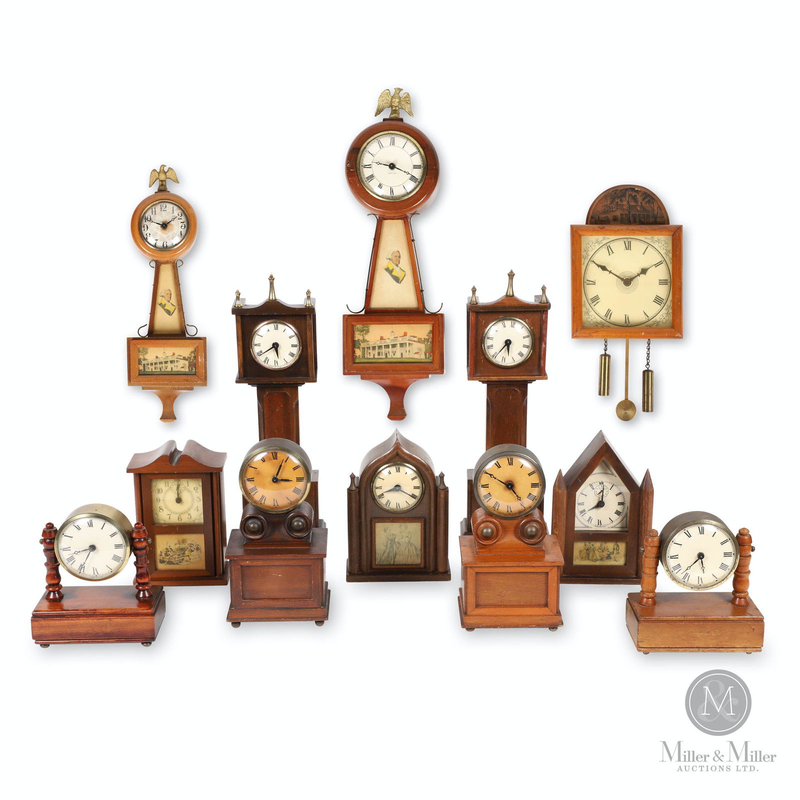 Collection of Burroughs Miniature Clocks (1 of 20)