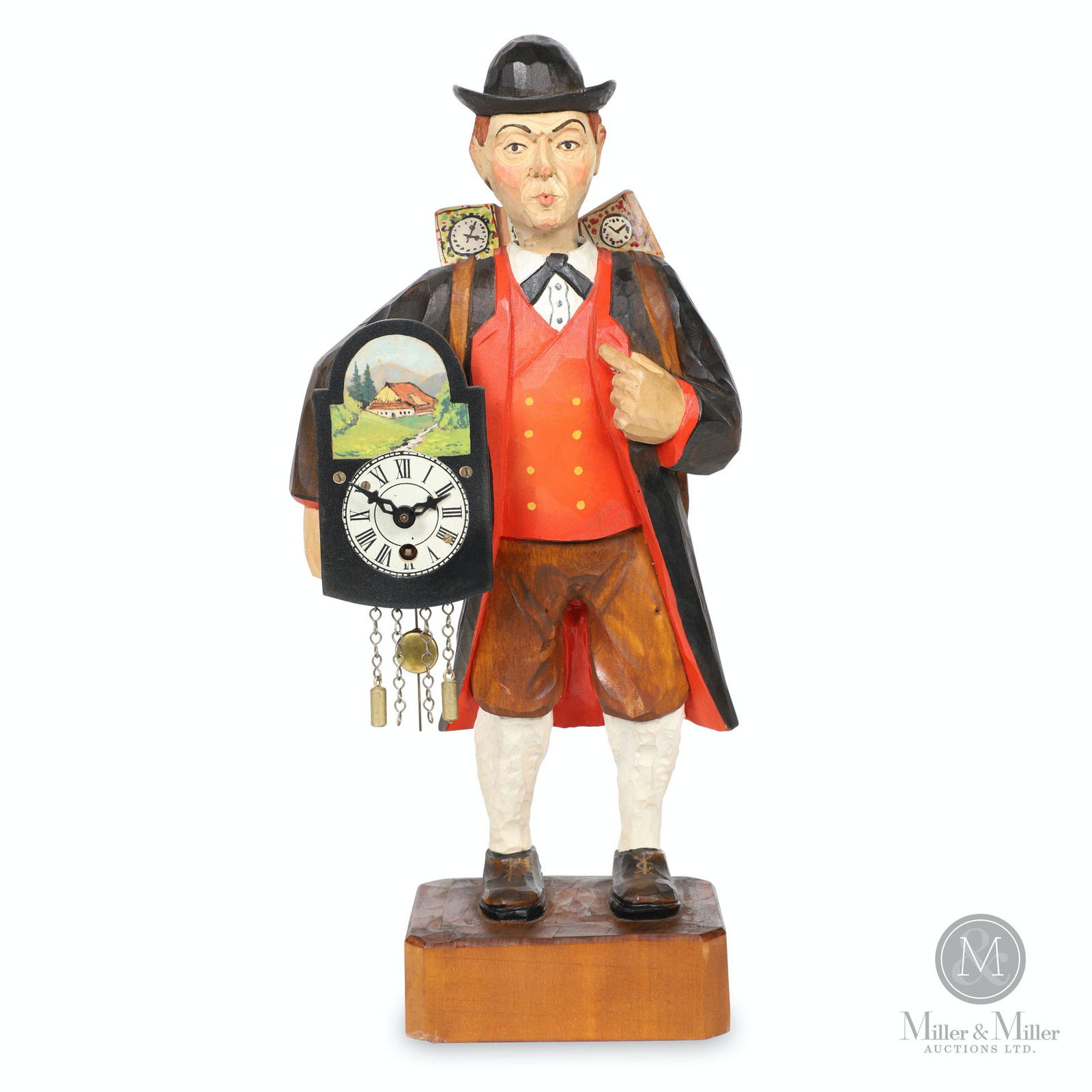 Figural Travelling Clockmaker Automaton Clock (1 of 12)