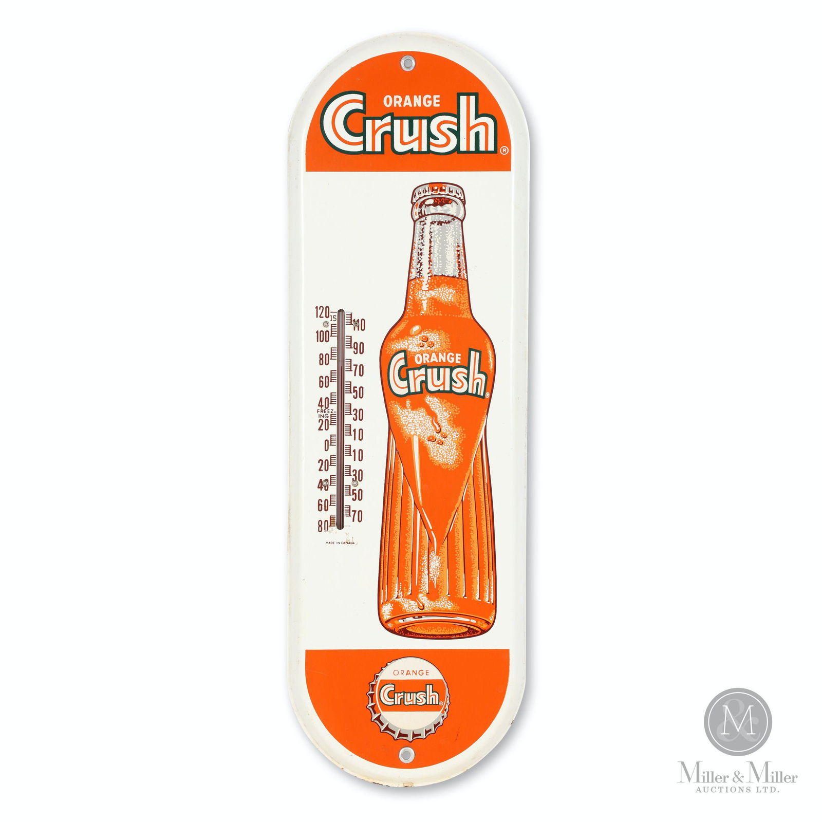 Orange Crush Tin Litho Thermometer (1 of 7)