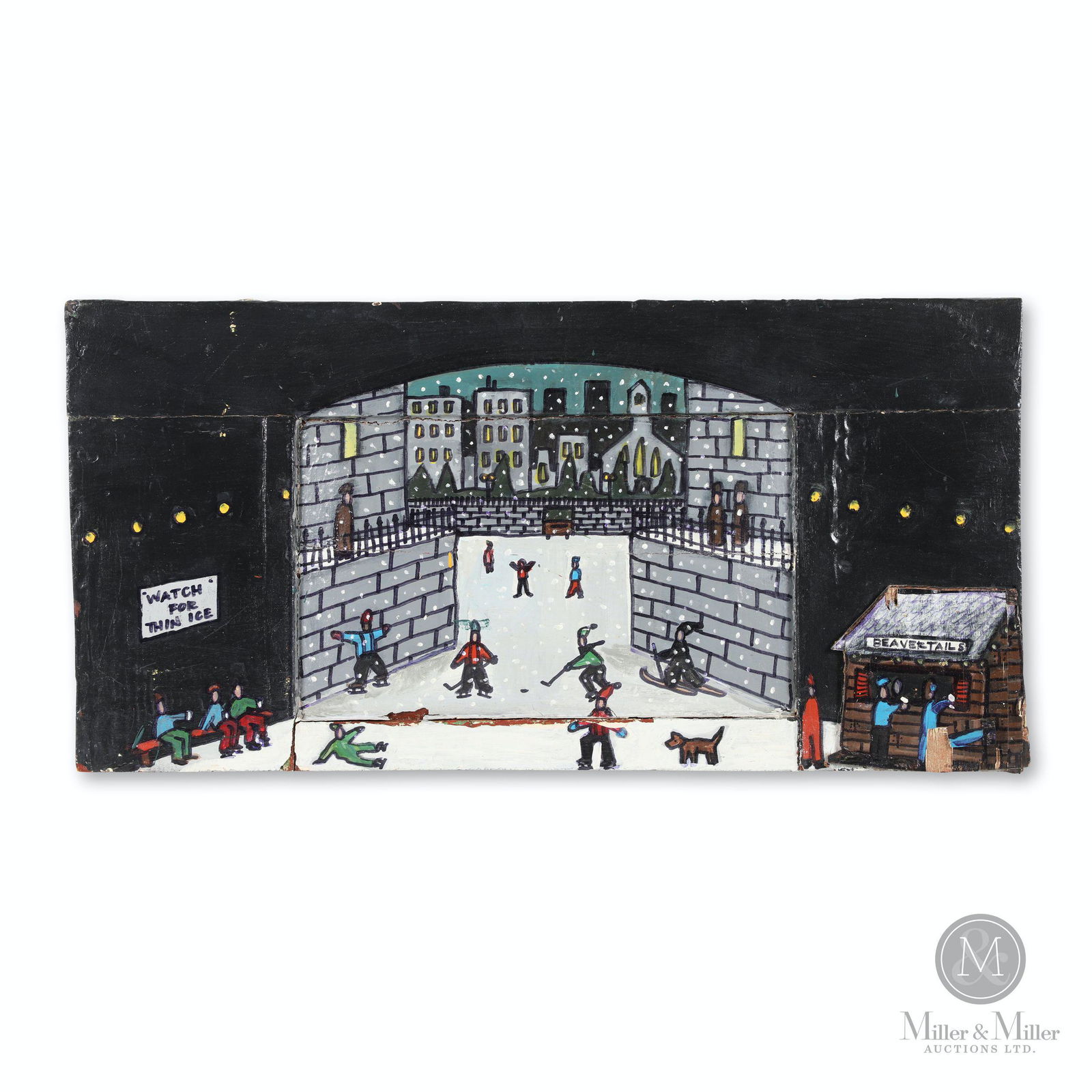 Evan King, "Bridge Entrance" Folk Painting (1 of 8)