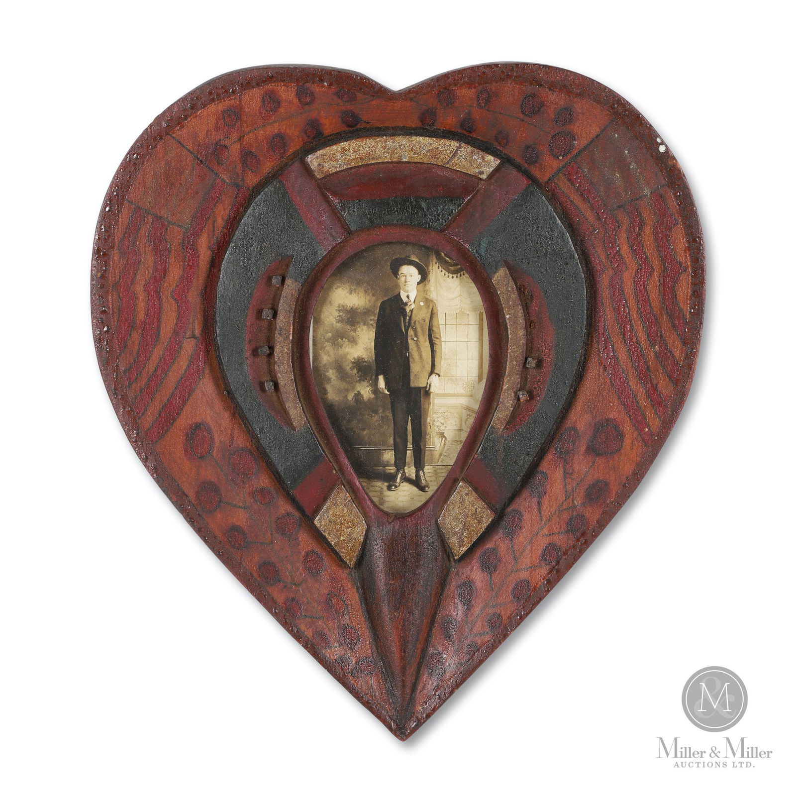 Folk Carved "Sailor's Valentine" Frame (1 of 8)