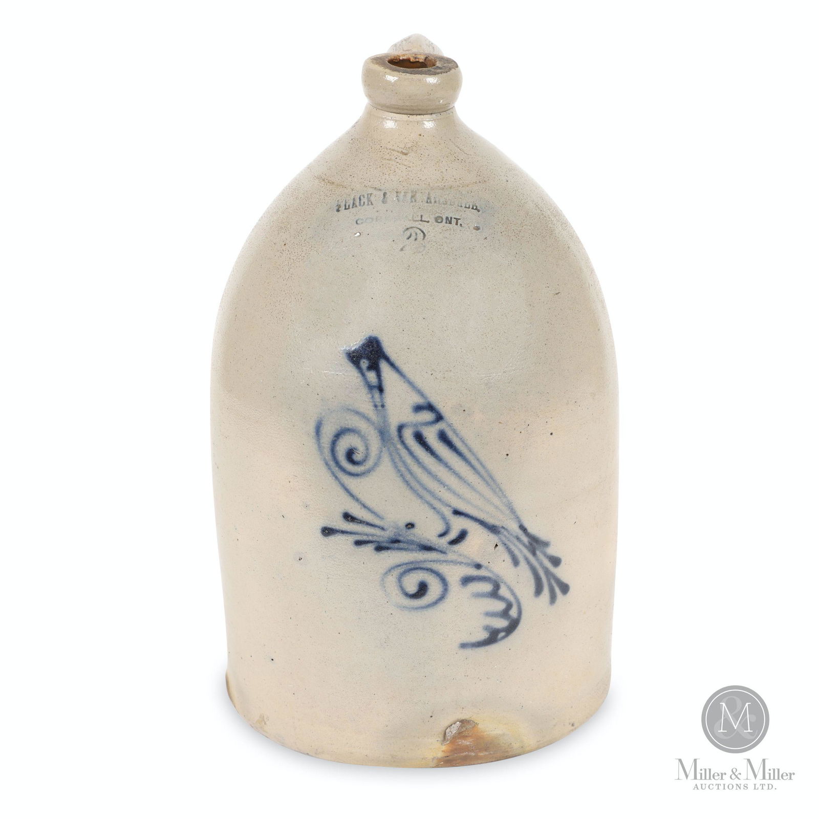 Bird Decorated Stoneware Jug (1 of 8)