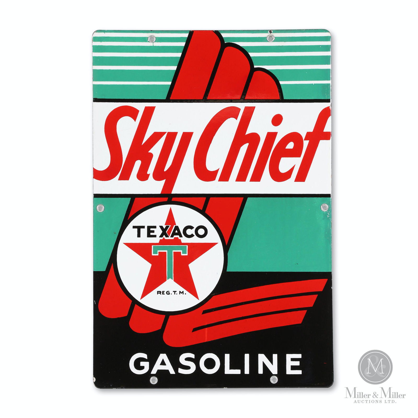 Texaco Sky Chief Porcelain Pump Plate Sign (1 of 7)
