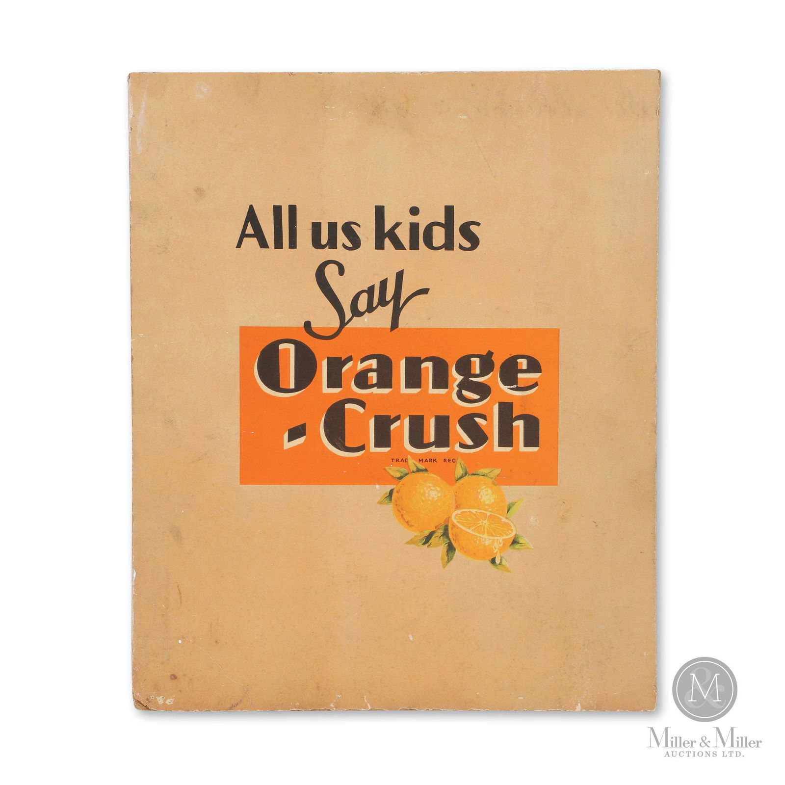 Orange Crush Lithographed Cardboard Poster (1 of 5)