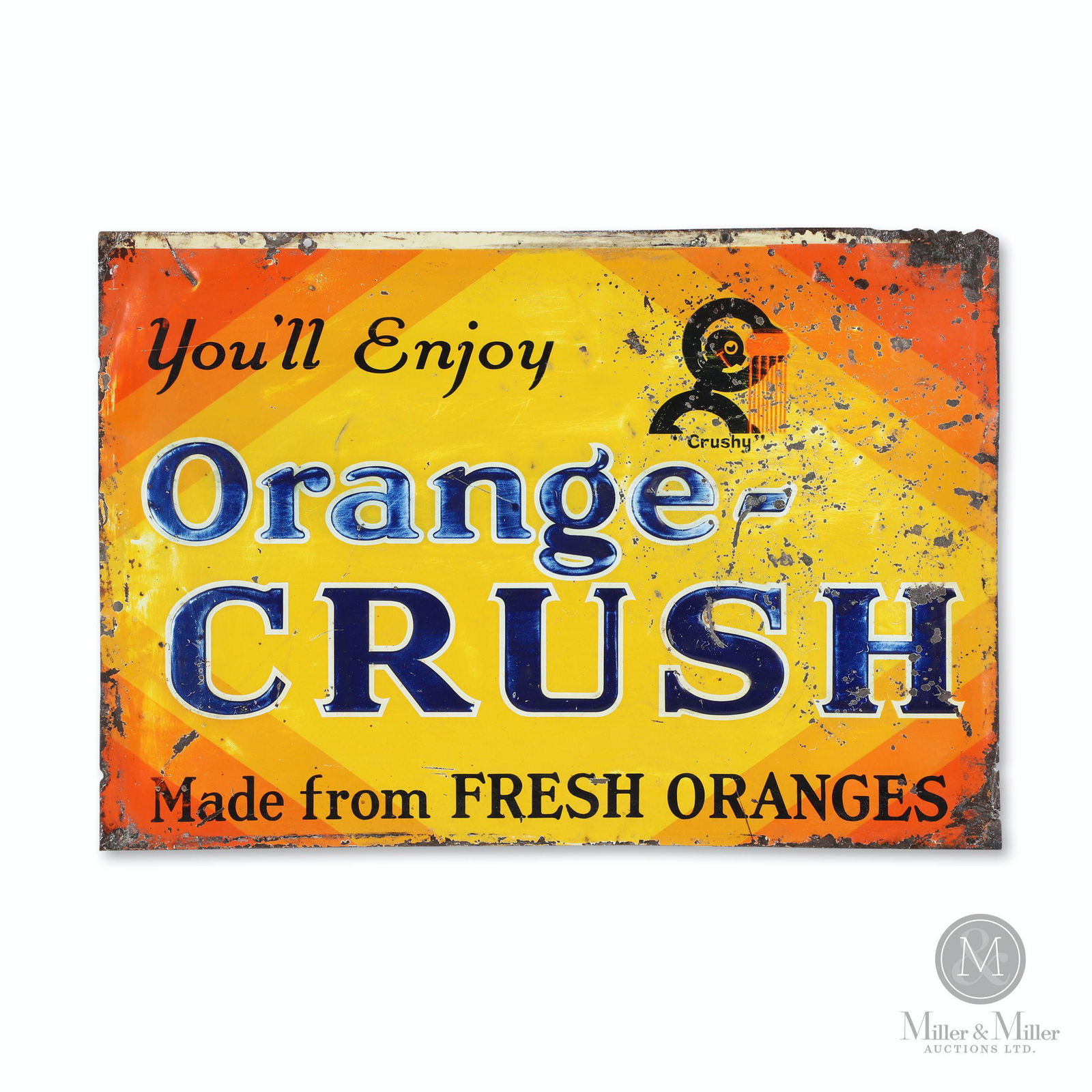 Orange Crush Tin Litho Sign (1 of 6)